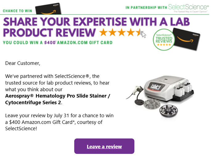 We need YOUR help generating new reviews!